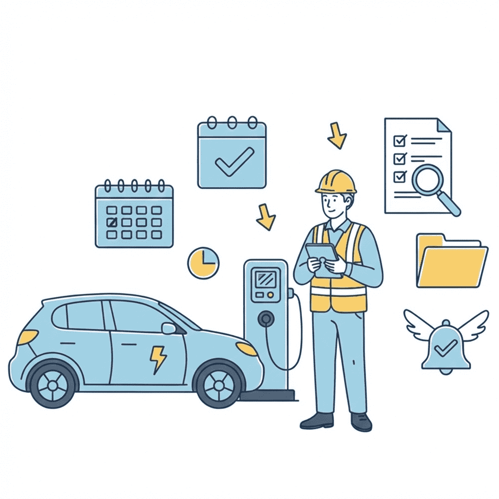 EV charging site tracking software