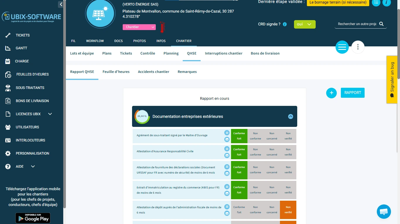 UBIX-SOFTWARE — QHSE software for construction sites