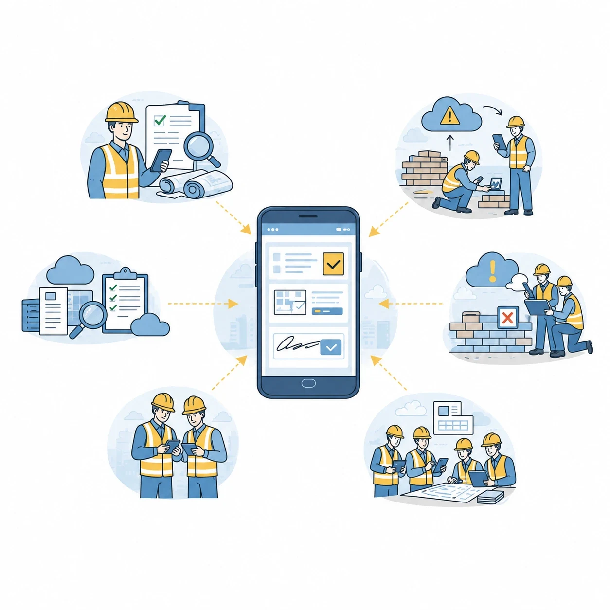 Mobile app for subcontractors