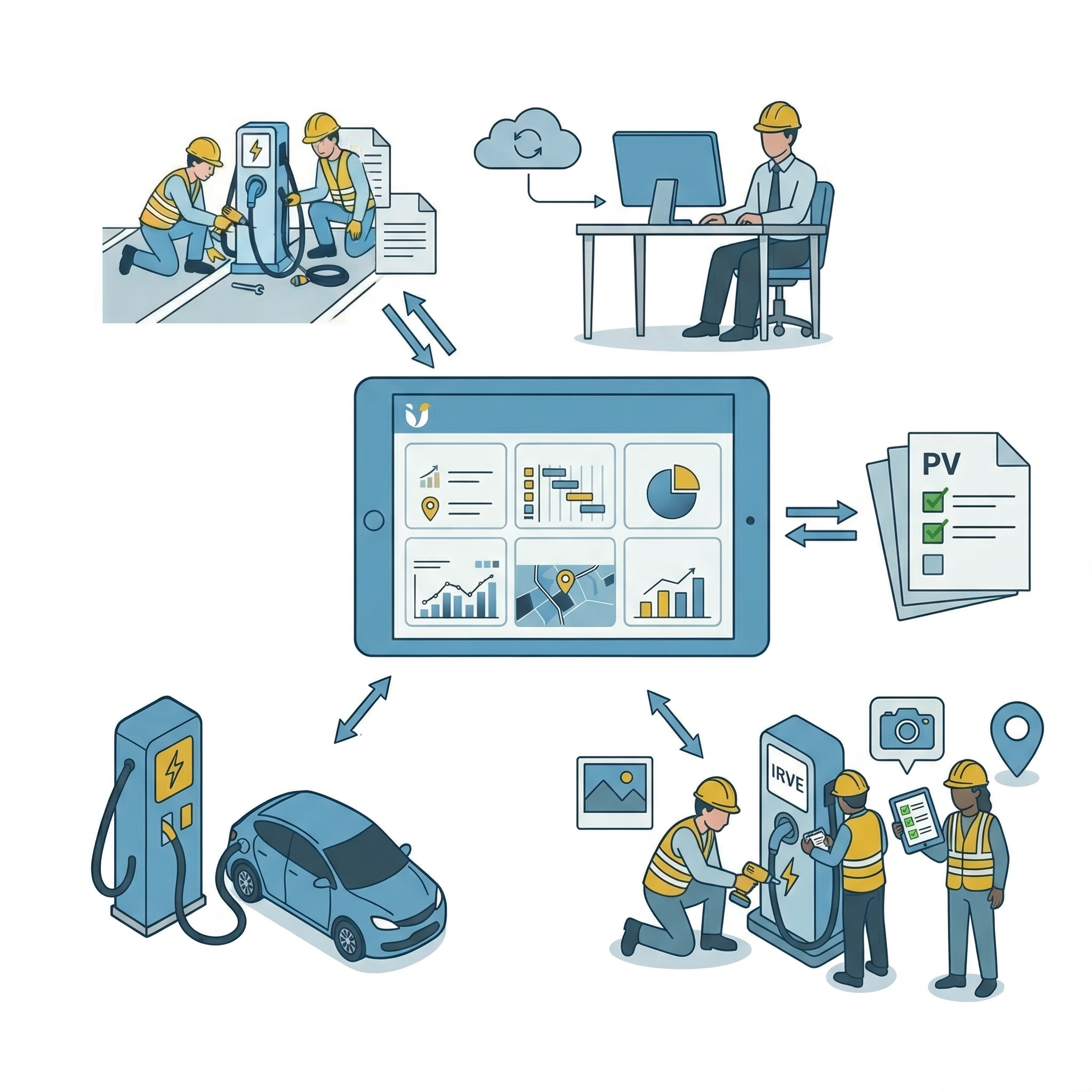 UBIX-SOFTWARE EV charging site tracking software
