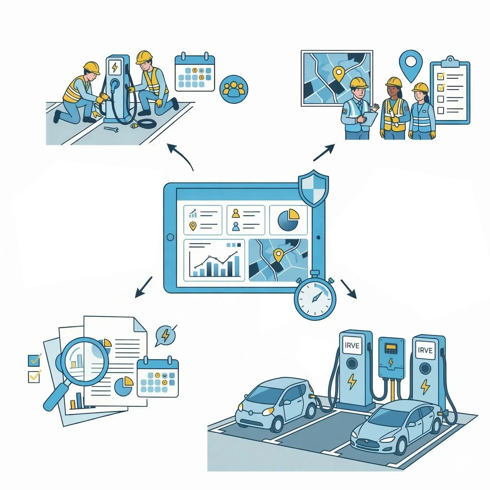 EV charging software for charging stations