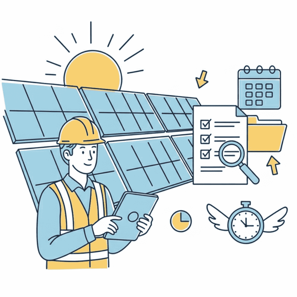 Photovoltaic site tracking software