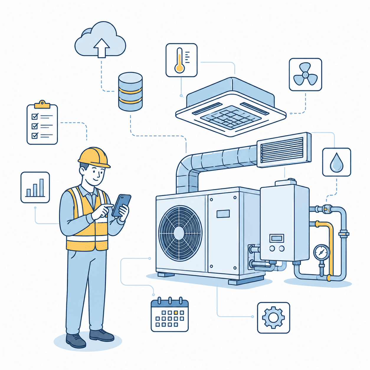 HVAC site tracking software