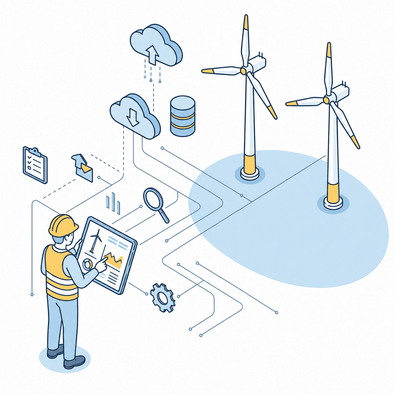 Energy site tracking software