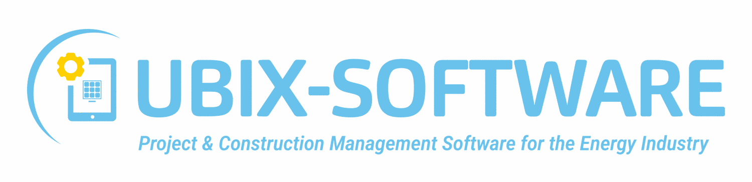 UBIX-SOFTWARE blue logo on transparent background