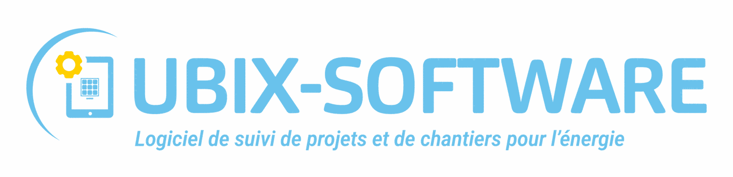 Logo UBIX-SOFTWARE bleu sur fond transparent